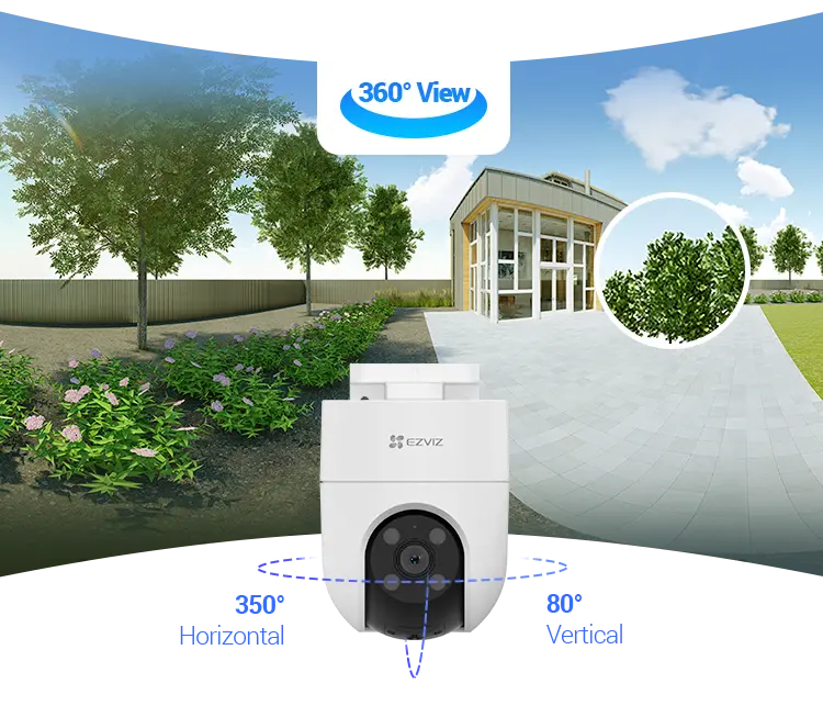 Caméra EZVIZ H8c 2K vue panoramique 360°